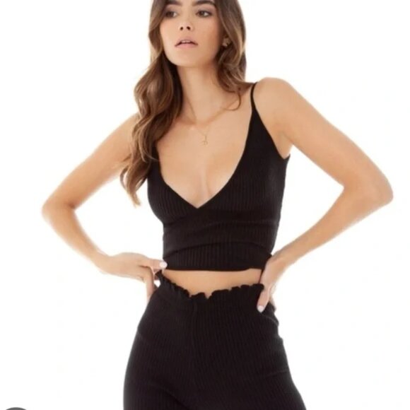 Are You Am I Tank Top in Black | Size XS - Picture 4 of 6